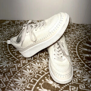 LaSheelah Woven Wedge Sneakers Sz 9